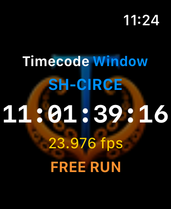 Timecode Window on Apple Watch
